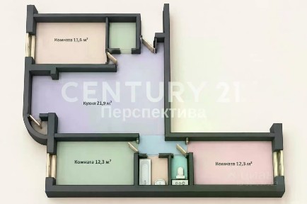 Продается 3-комн. квартира, 80 м²