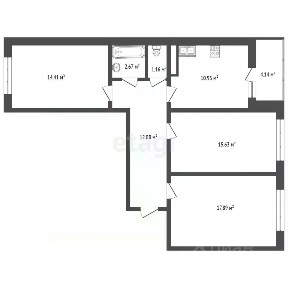 Продается 3-комн. квартира, 76,5 м²