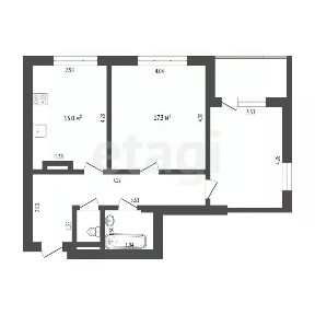 Продается 2-комн. квартира, 59,2 м²