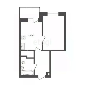 Продается 1-комн. квартира, 38,2 м²