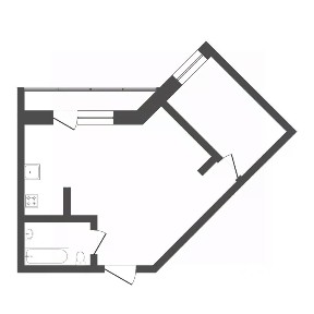 Продается 1-комн. квартира, 62,2 м²