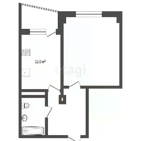 Продается 1-комн. квартира, 46 м²