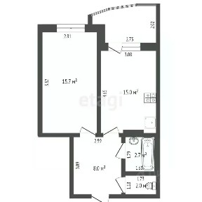 Продается 1-комн. квартира, 40,3 м²