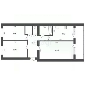 Продается 3-комн. квартира, 56 м²