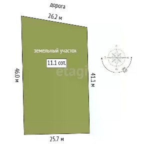 Продается участок, 11,11 сот.