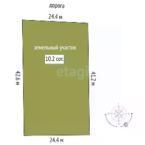 Продается участок, 10,23 сот.