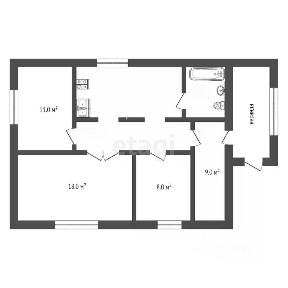 Продается 1-этажный дом, 78,6 м²