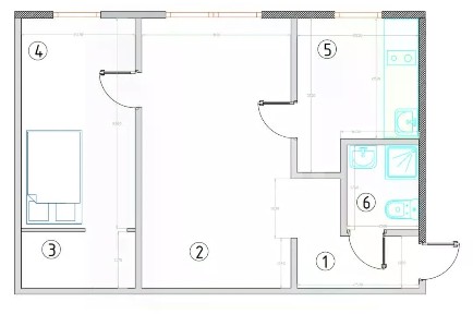 Сдается 2-комн. квартира, 43 м²