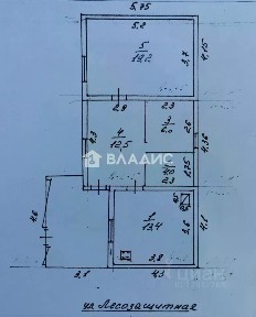 Продается 1-этажный дом, 55,1 м²