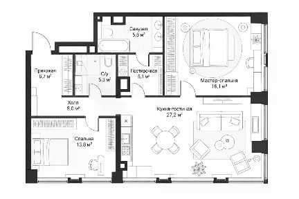 Продается 3-комн. квартира, 86,5 м²