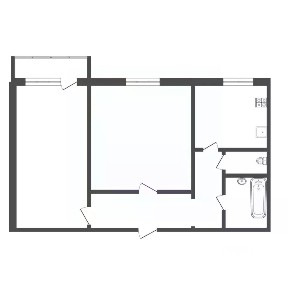 Продается 2-комн. квартира, 51,1 м²