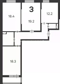 Продается 3-комн. квартира, 86,4 м²