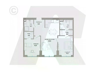 Продается 3-комн. квартира, 70 м²