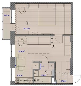 Продается 2-комн. квартира, 44,7 м²