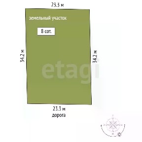 Продается участок, 8 сот.