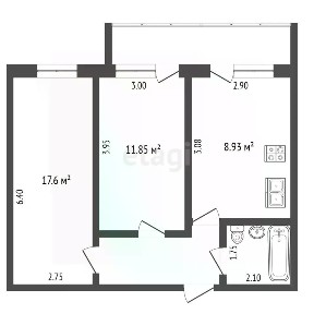 Продается 2-комн. квартира, 49,4 м²