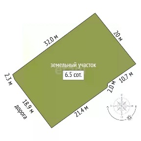 Продается 1/2 часть дома, 75 м²