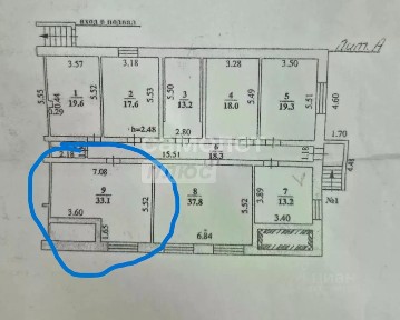 Сдается помещение свободного назначения, 33,1 м²