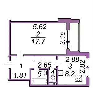 Продается 1-комн. квартира, 36,6 м²