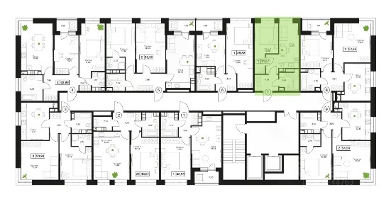 Продается 1-комн. квартира, 31,57 м²