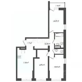 Продается 3-комн. квартира, 90,5 м²