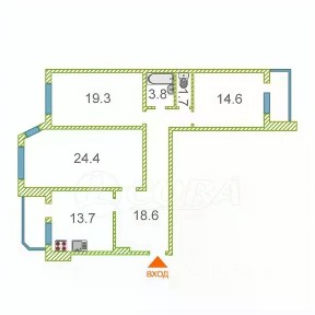 Продается 3-комн. квартира, 95,9 м²