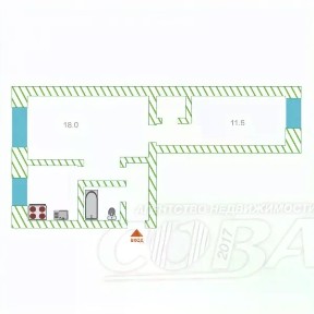 Продается 2-комн. квартира, 41,7 м²