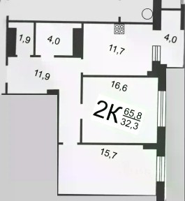 Продается 2-комн. квартира, 65,8 м²