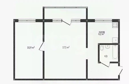 Продается 2-комн. квартира, 46 м²