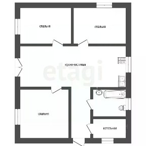 Продается 1-этажный дом, 109,3 м²