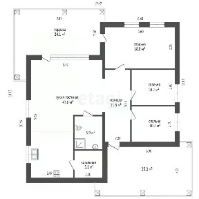 Продается 1-этажный дом, 111 м²