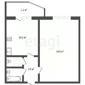 Продается 1-комн. квартира, 36,5 м²