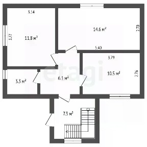 Продается 2-этажный дом, 96,5 м²