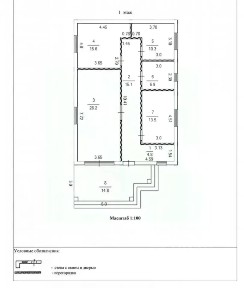 Продается 1-этажный дом, 100 м²