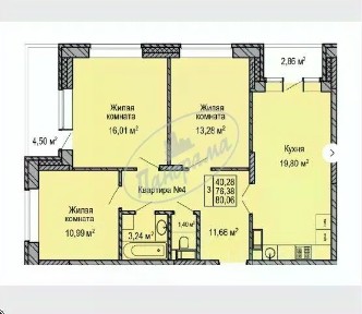 Продается 3-комн. квартира, 80 м²