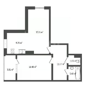 Продается 2-комн. квартира, 63 м²