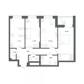 Продается 3-комн. квартира, 71 м²