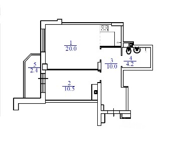Продается 1-комн. квартира, 45 м²