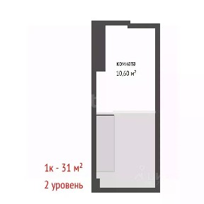 Продаются 1-комн. апартаменты, 31 м²
