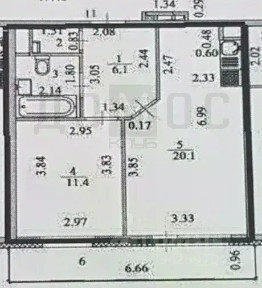 Продается 2-комн. квартира, 42,7 м²