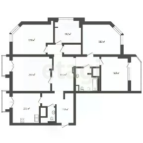 Продается 5-комн. квартира, 145,8 м²