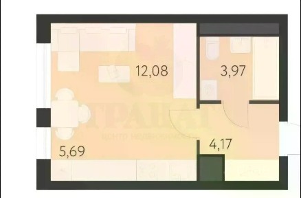 Продается студия, 25,8 м²