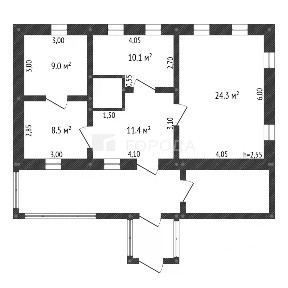 Продается 1-этажный дом, 63,3 м²