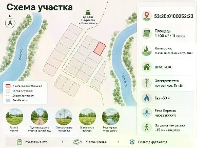 Продается участок, 11 сот.