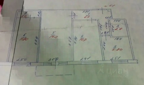 Продается 3-комн. квартира, 56,7 м²