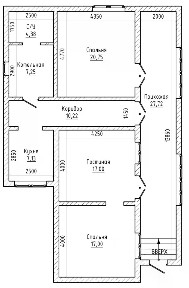 Продается 1-этажный дом, 105 м²