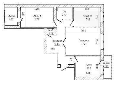 Продается 3-комн. квартира, 68 м²