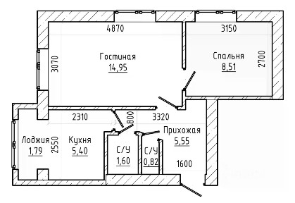 Продается 2-комн. квартира, 40,4 м²