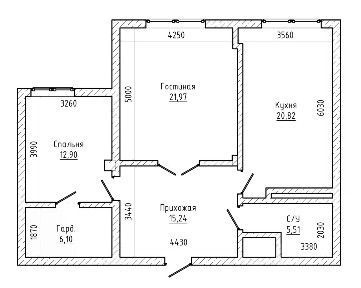Продается 2-комн. квартира, 83,2 м²