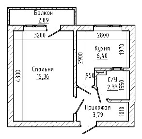 Продается 1-комн. квартира, 27,6 м²
